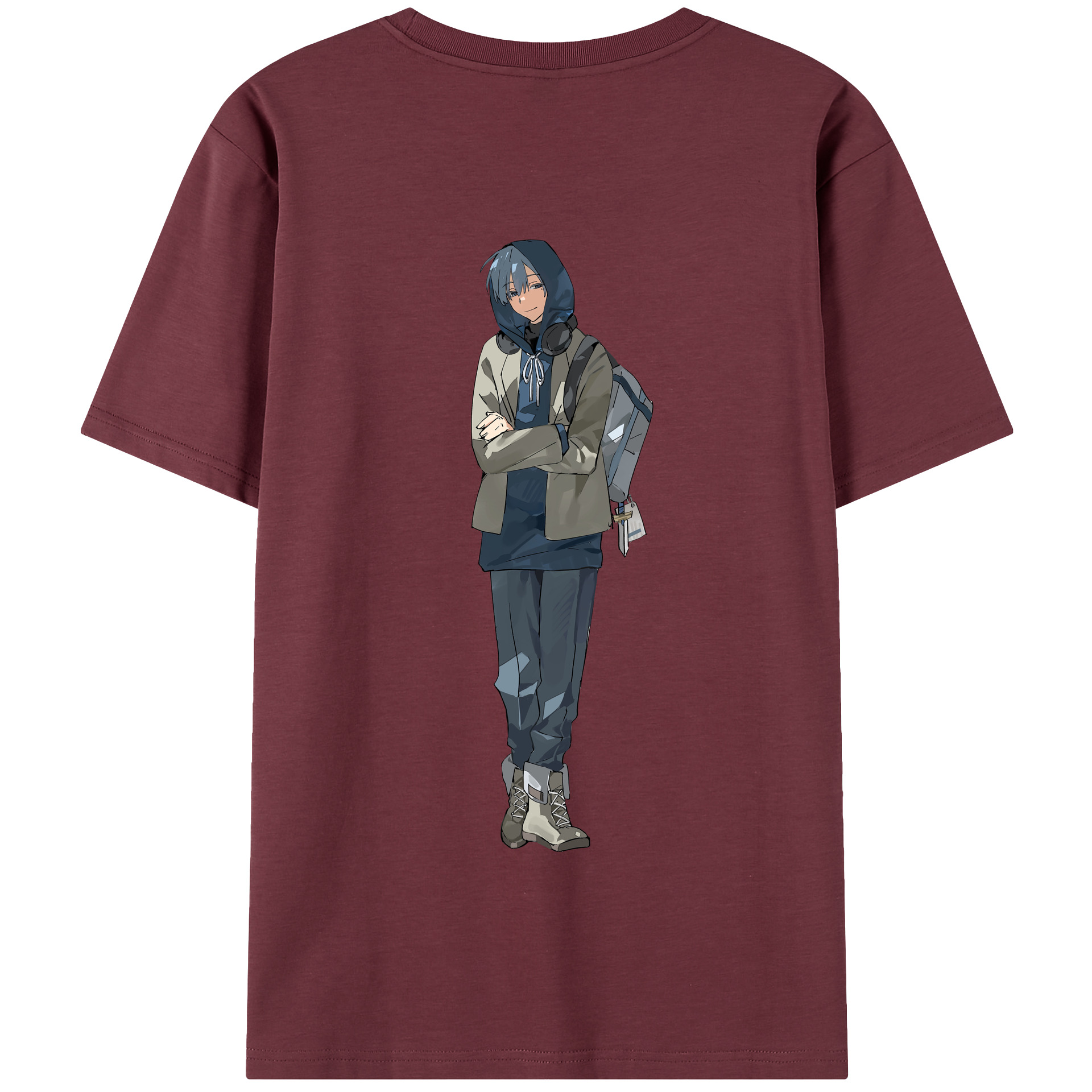 （画像用） 葬送のフリーレン Frieren 綿100％半袖Tシャツ（背面プリント）